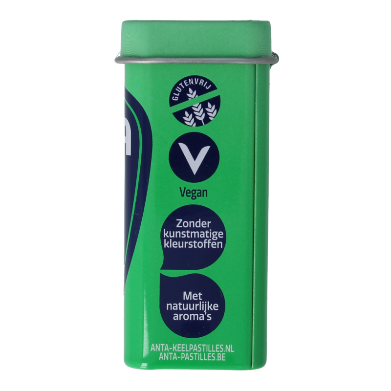 Anta Refresh eucalyptus menthol sugar-free candy in a 72g package, featuring refreshing mint flavor and strong menthol taste.
