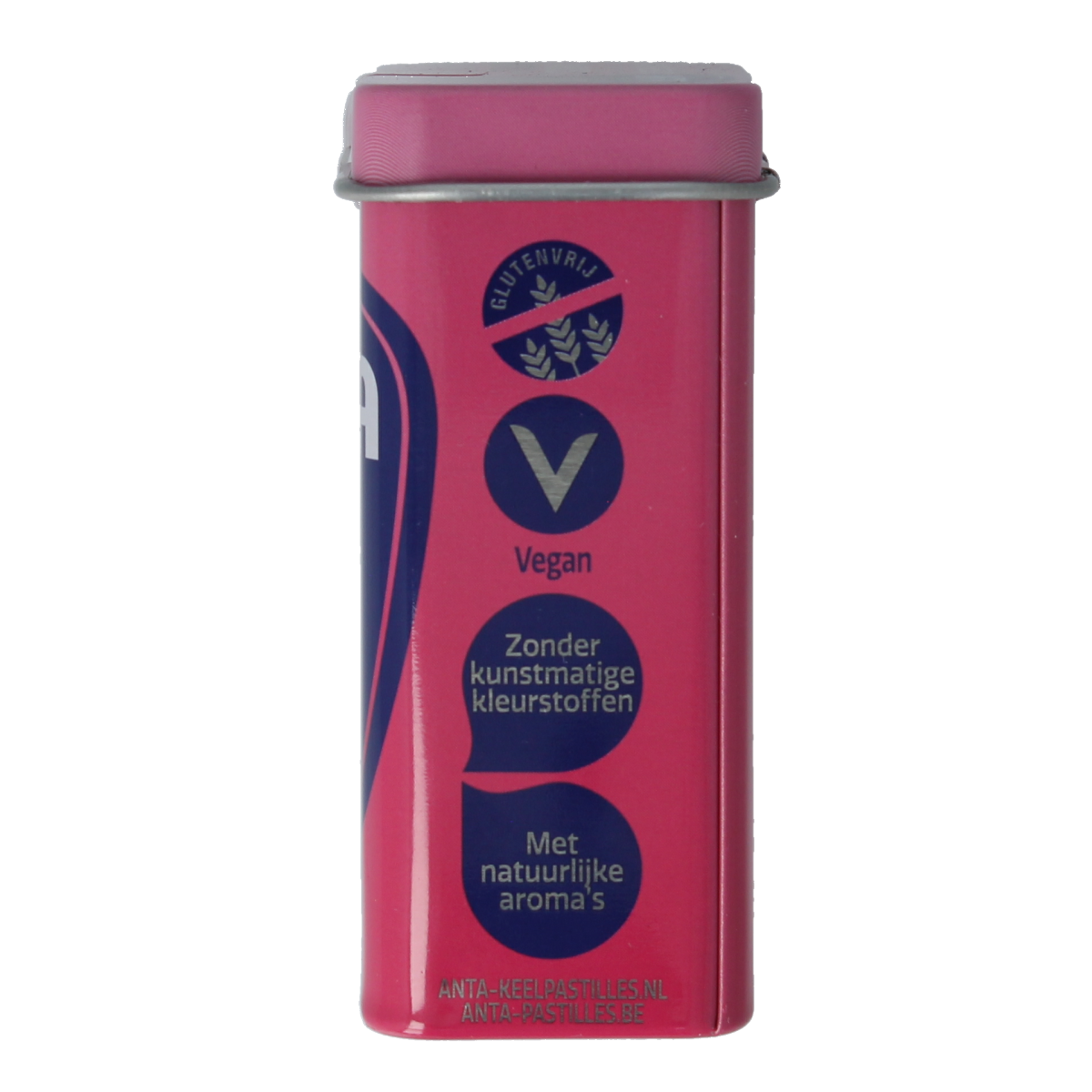 Anta Refresh framboos snoepgoed, 72g bag with raspberry-flavored candies, colorful and sweet snack from the Anta brand.