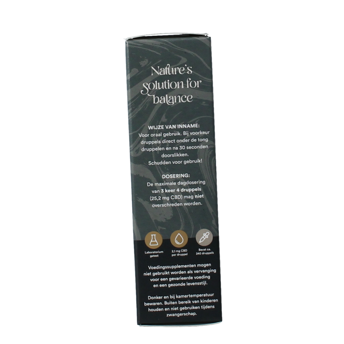 Zendrops CBD olie 5% hennepzaadolie in 10ml bottle, herbal supplement with CBD and hemp seed oil, natural medicinal product