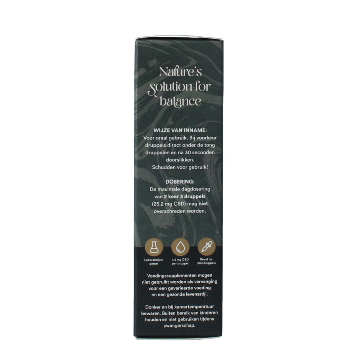 Zendrops CBD olie 10% hennepzaadolie in 10ml bottle, herbal supplement with CBD and hemp seed oil for wellness.