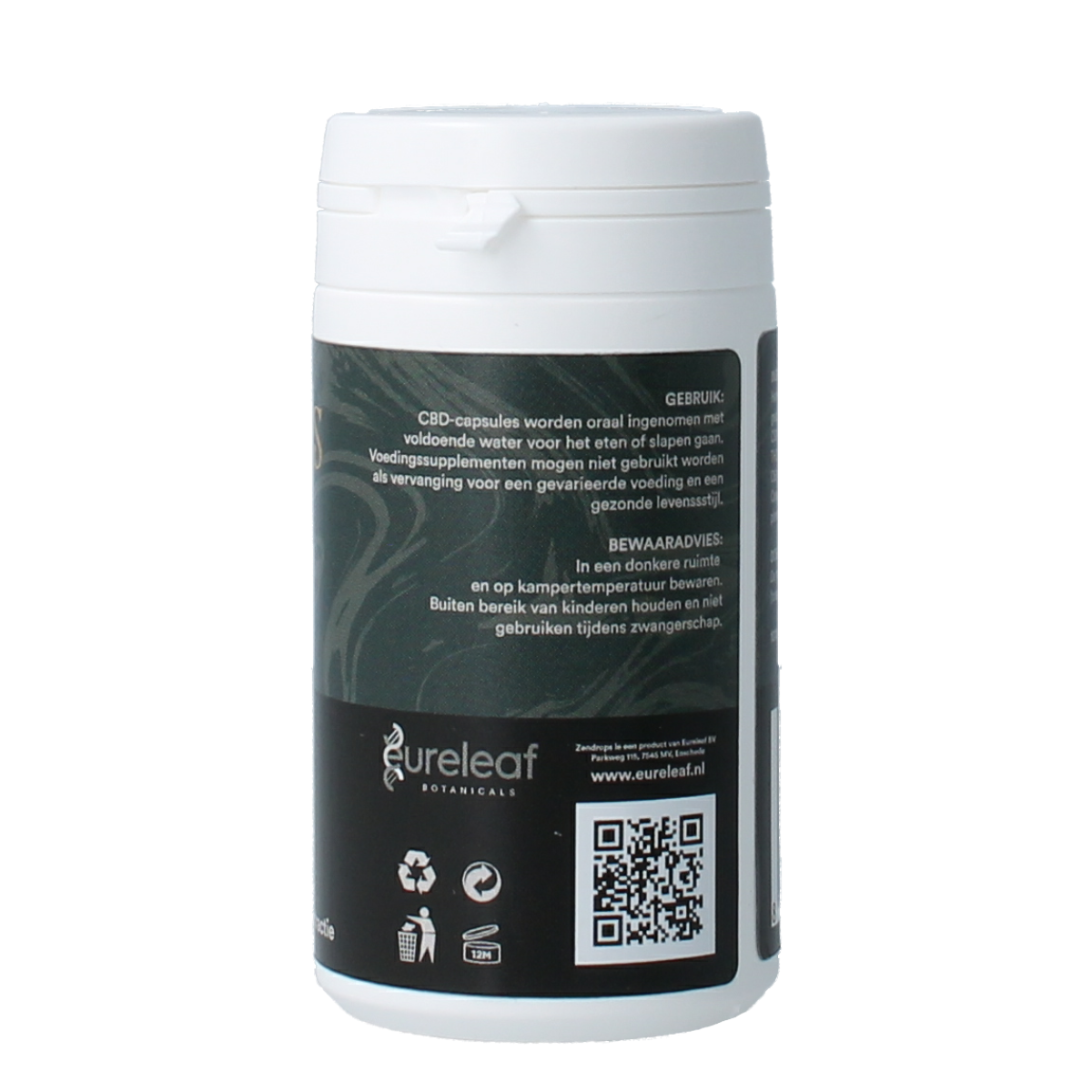Zendrops CBD capsules 20mg with hemp seed oil, herbal supplement, 60 capsules on a neutral background