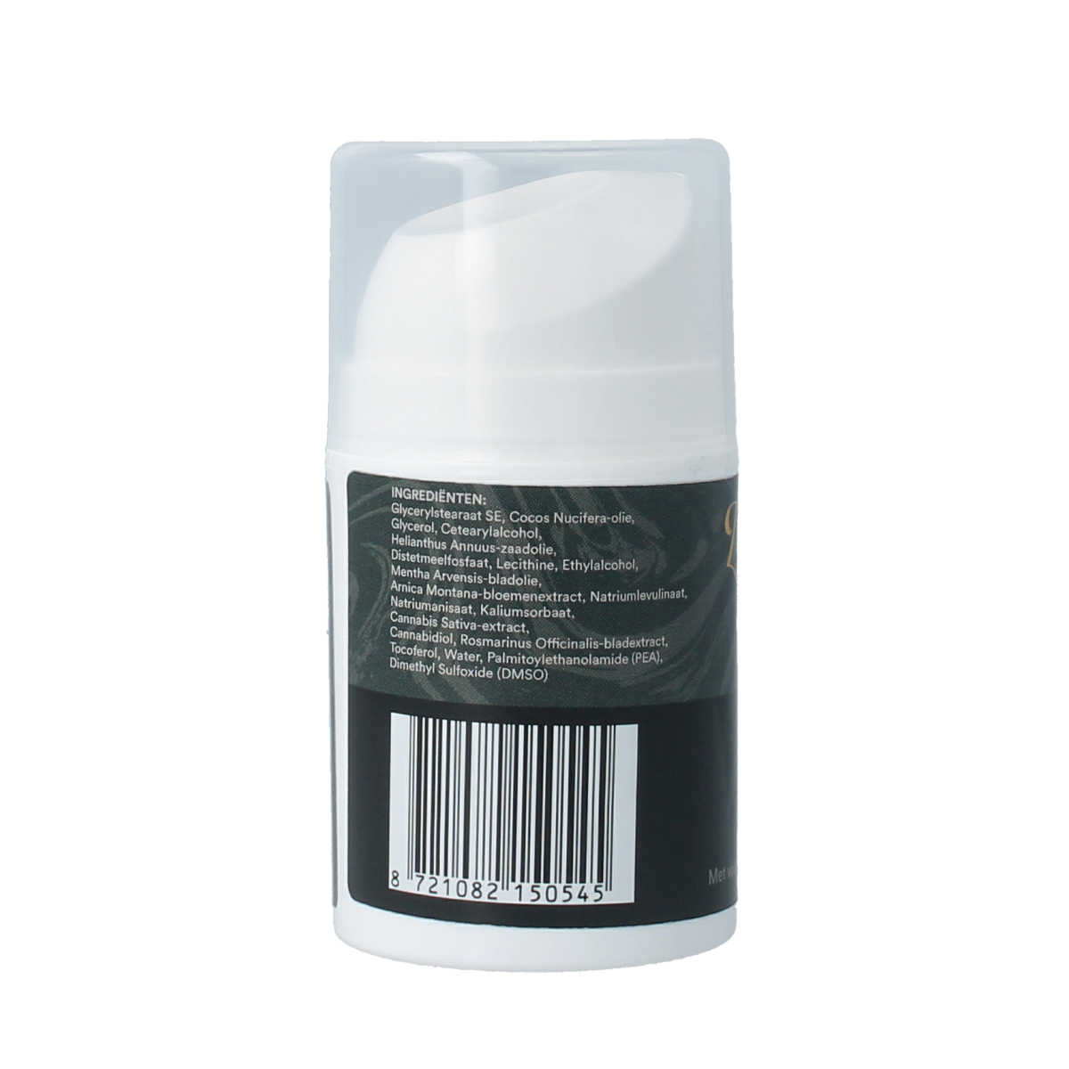 Zendrops CBD creme 2000mg liposomal body care cream in a 50ml container, featuring a white jar with a blue lid and label.
