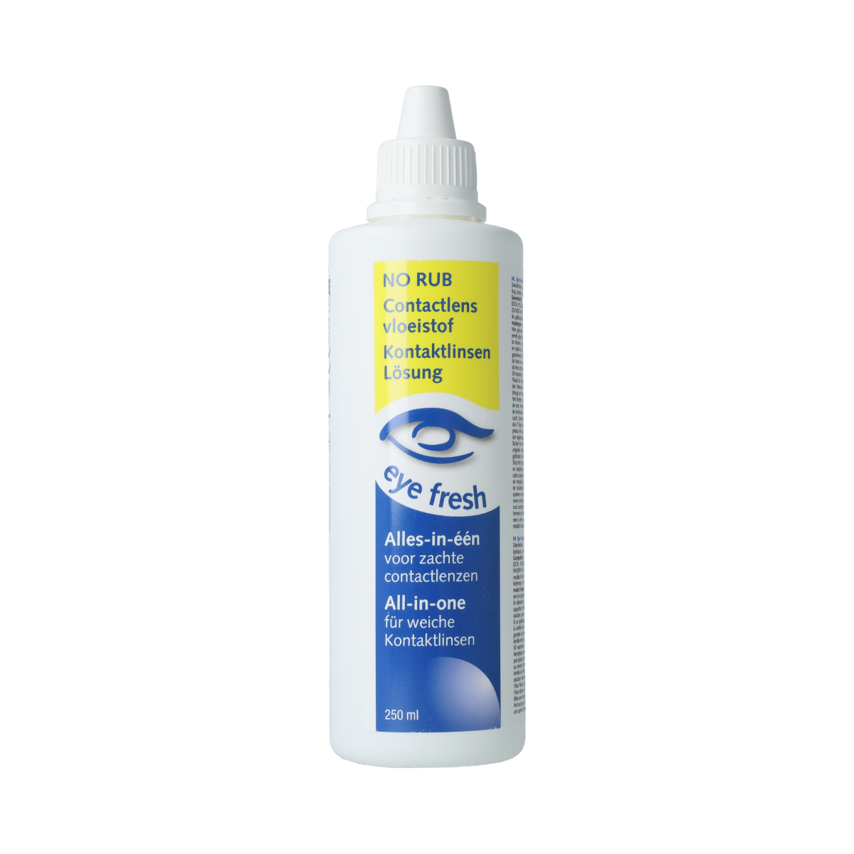 Eyefresh No Rub Alles-in-één oogverzorgingsvloeistof voor zachte contactlenzen, 250 ml, gezicht met contactlenzen en oogverzorgingsproducten