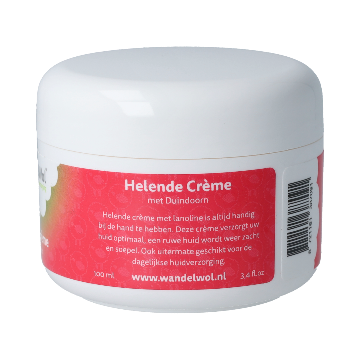 Wandelwol Helende Crème in 100ml tube, soothing body care product with natural ingredients for skin healing and hydration.