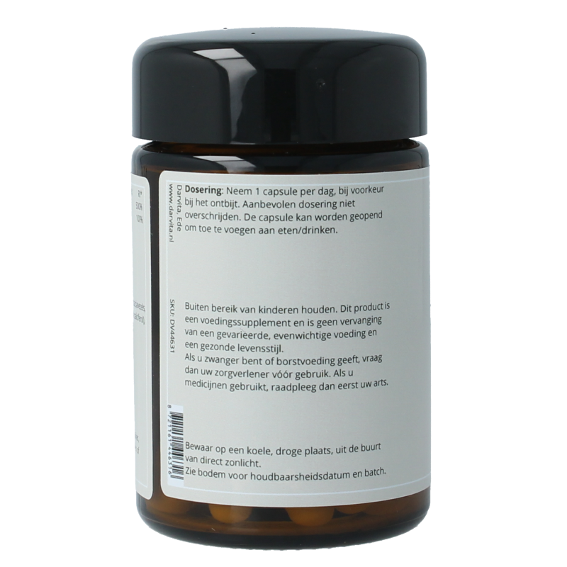 Darvita D3 & K2 1000 IU vegan capsules with coconut MCT powder, supplement for bone health, 60 vegetarian capsules.