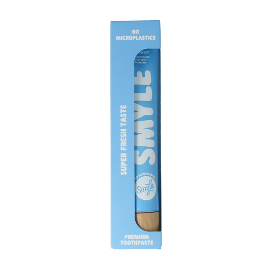 Smile Smyle Fresh Mint toothpaste tube, 80ml, showing the packaging and mint flavor branding.