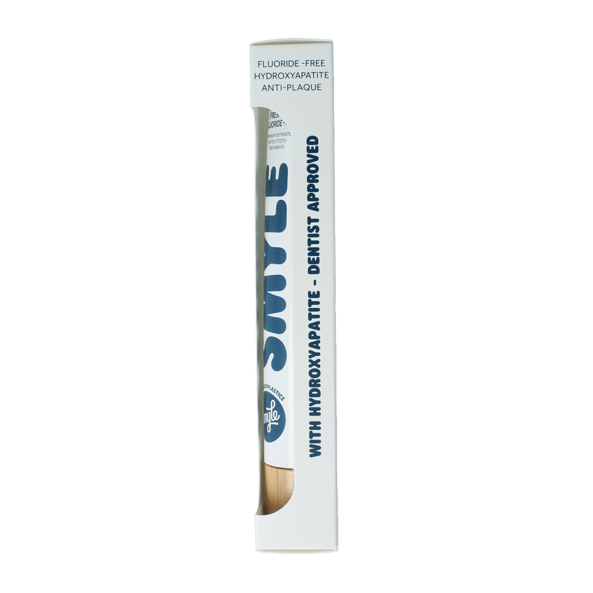 Smyle fresh mint fluoride-free toothpaste in an 80ml tube, designed for natural oral care and fresh breath.