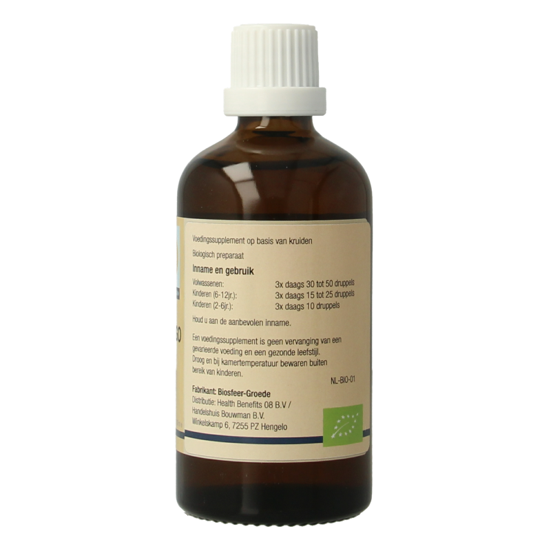 GO Allergo bio herbal supplement in a 100ml bottle, part of GO's herbal preparations line, shown in the image.