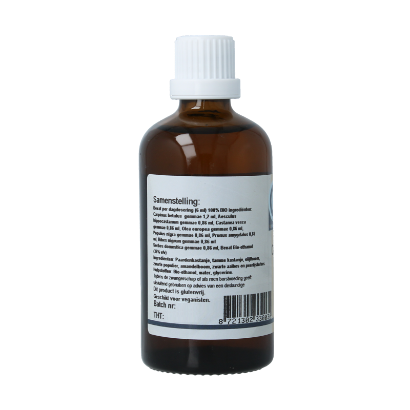 GO Circulo bio herbal preparation in a 100ml bottle, featuring natural ingredients in a clear container with a label.