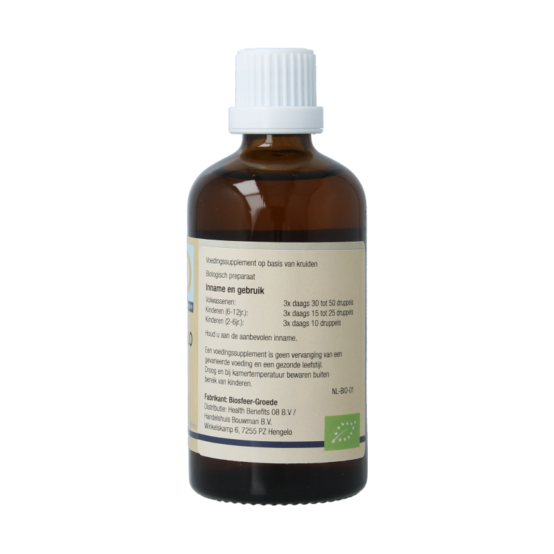 GO Circulo bio herbal preparation in a 100ml bottle, showcasing the product label and packaging.