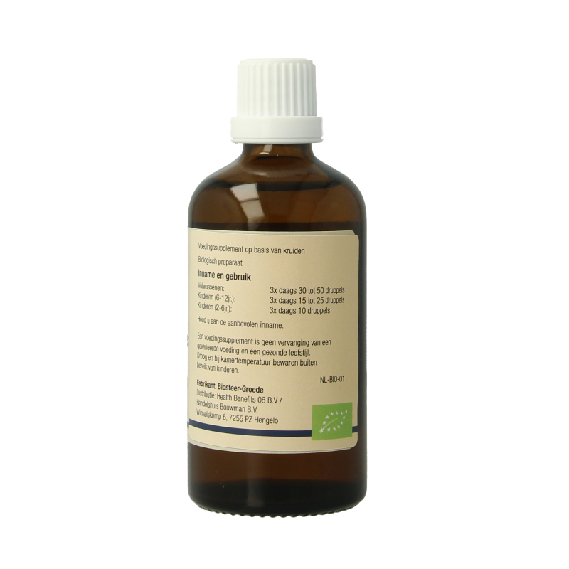Bottle of GO Acer Campestris bio herbal preparation in 100ml bottle, featuring natural plant extract label and green packaging.