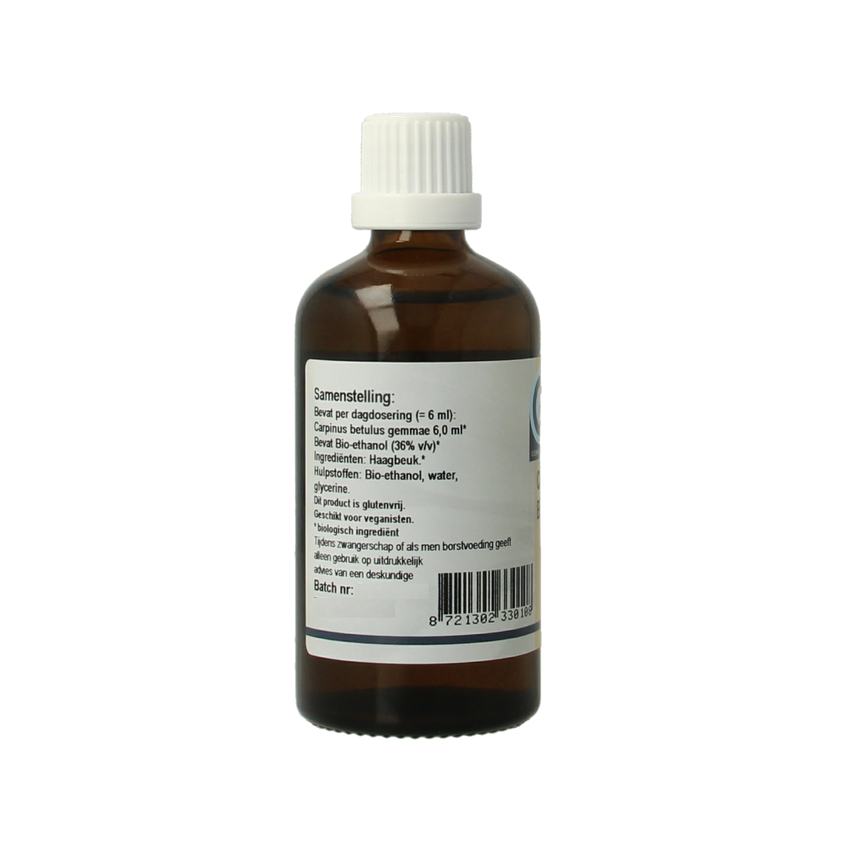 GO Carpinus betulus bio herbal preparation in a 100ml bottle, featuring natural plant ingredients for herbal health use.