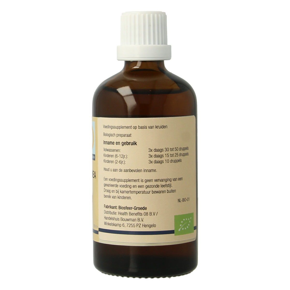 GO Castanea vesca bio herbal supplement in a 100ml bottle, shown in a clear image with the GO brand label and packaging details.
