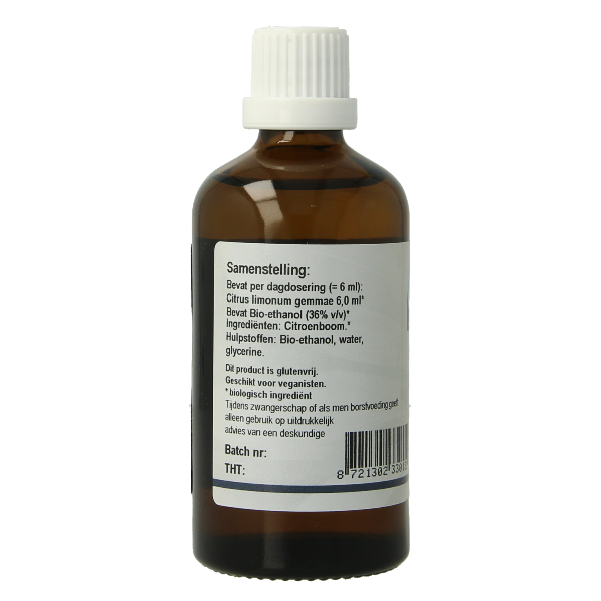 Bio GO Citrus limonum essential oil in a 100ml bottle, natural herbal preparation from GO brand, with fresh lemon imagery.