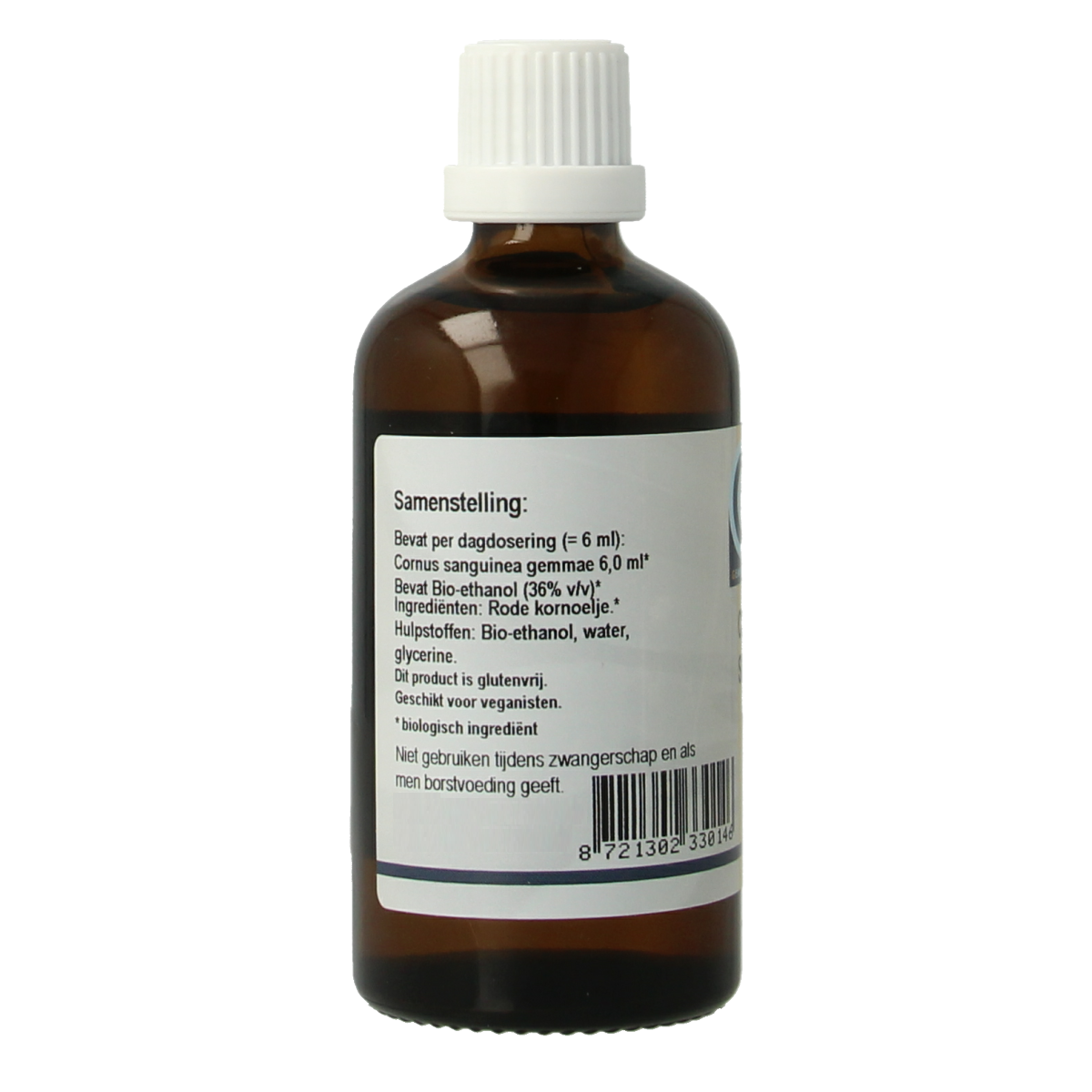 GO Cornus sanguinea bio herbal preparation in a 100ml bottle, featuring a natural herbal extract from Kruidenpreparaten.
