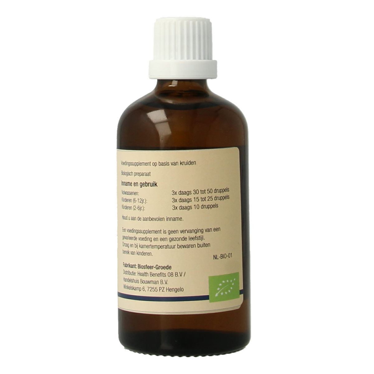 GO Cornus sanguinea bio herbal preparation in a 100ml bottle, featuring natural plant ingredients for herbal remedies.
