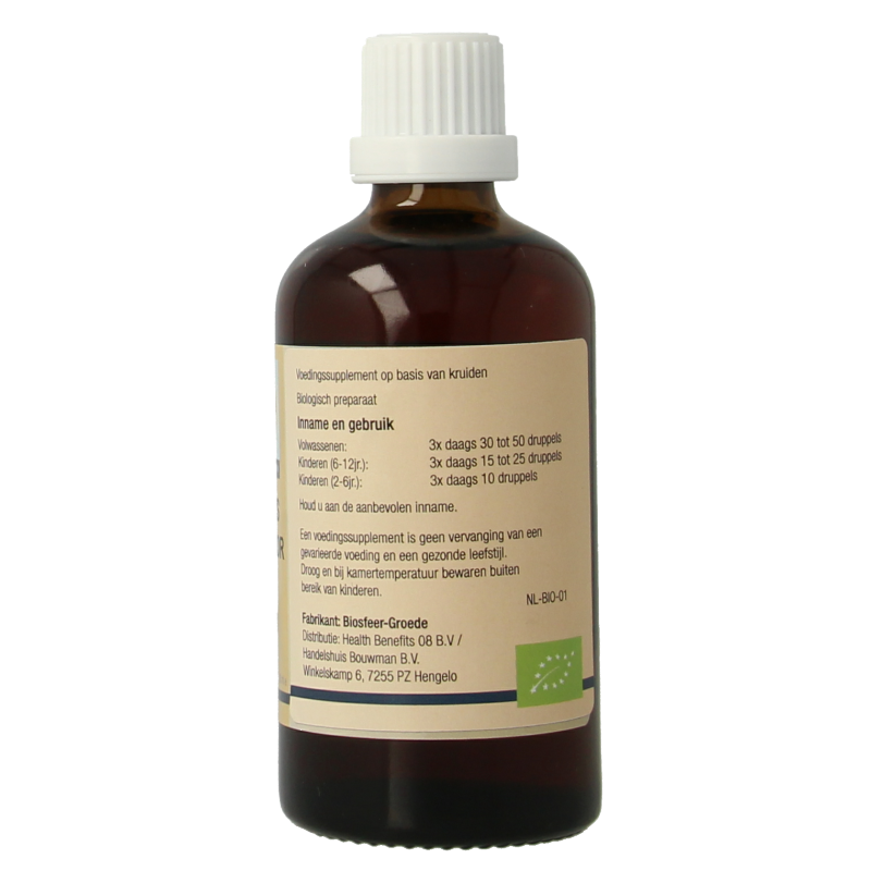 GO Fraxinus excelsior bio herbal remedy in a 100ml bottle, featuring natural ingredients in the Kruidenpreparaten product line.