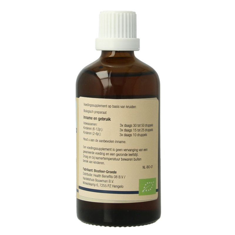 GO Reno bio herbal supplement in 100ml bottle, featuring natural herbal ingredients for wellness and health.