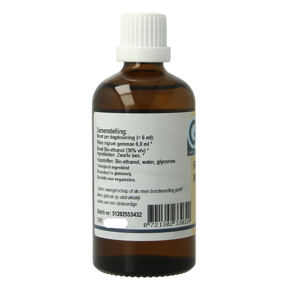 GO Ribes Nigrum bio herbal preparation in a 100ml bottle, showcasing the natural herbal product from GO brand.