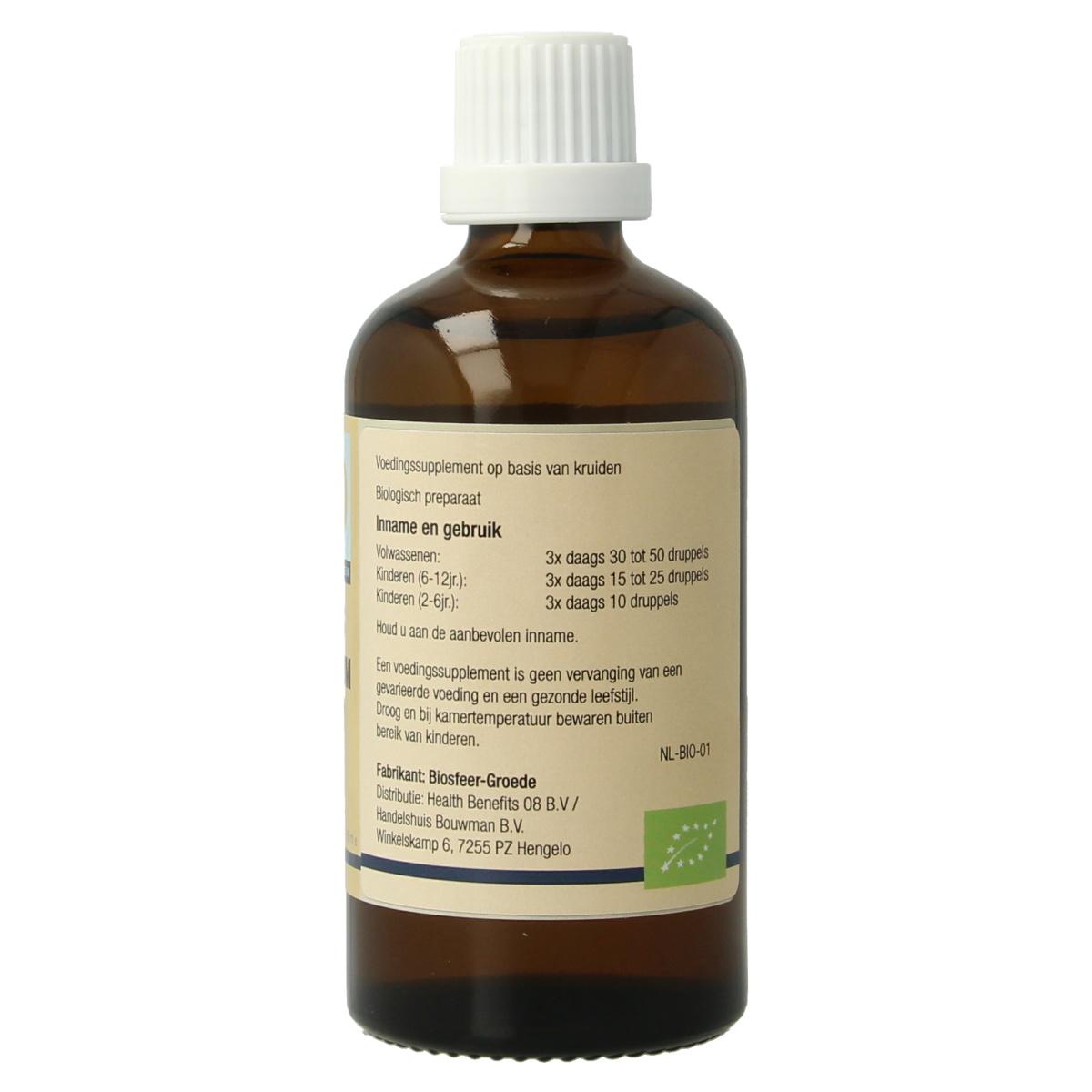 Bio GO Ribes nigrum herbal preparation bottle, 100ml, showing the GO brand label and product packaging for natural health.