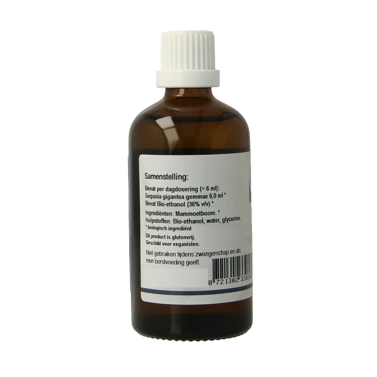 GO Sequoia gigantea bio herbal preparation bottle, 100ml, showing the product label and packaging details.