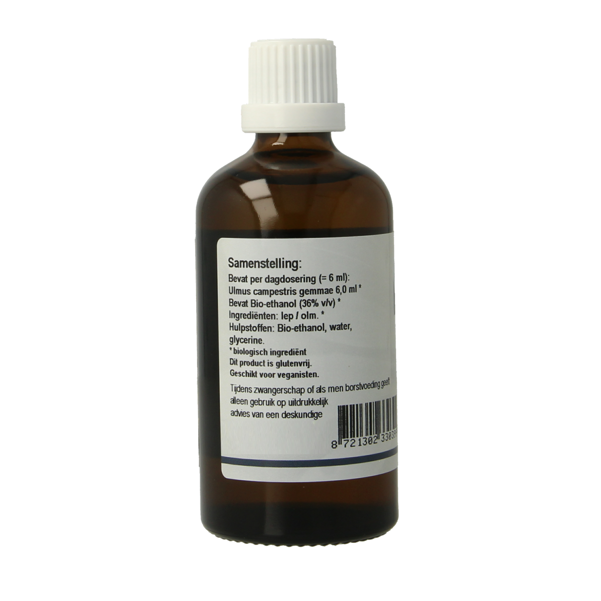 GO Ulmus campestris bio herbal preparation in a 100ml bottle, featuring natural ingredients for traditional herbal use.