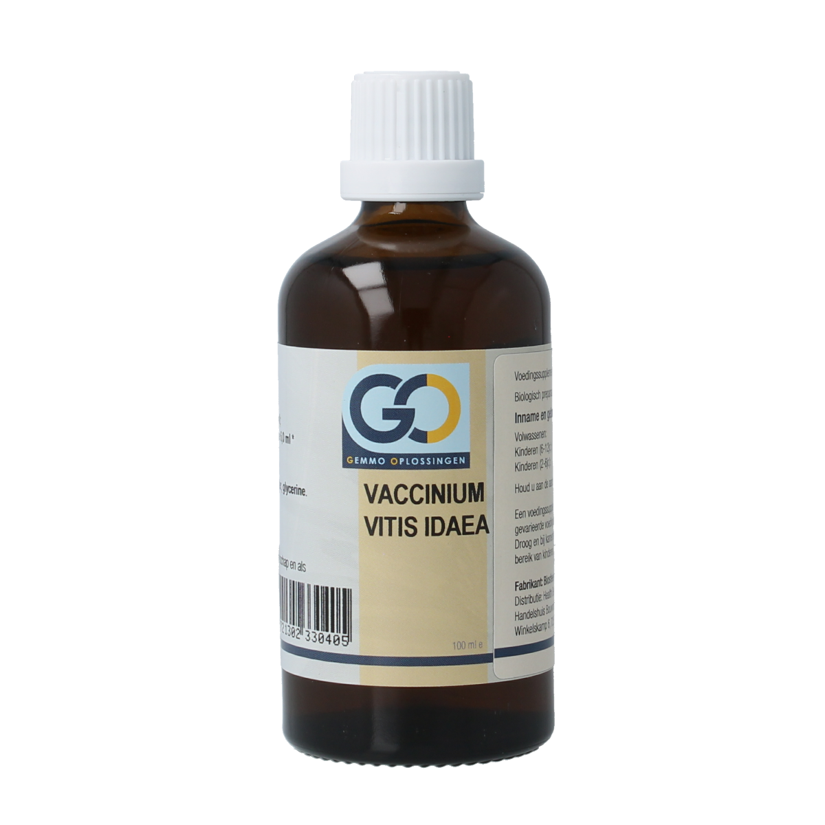 GO Vaccinium vitis idaea bio herbal extract in 100ml bottle, natural herbal preparation from GO brand.
