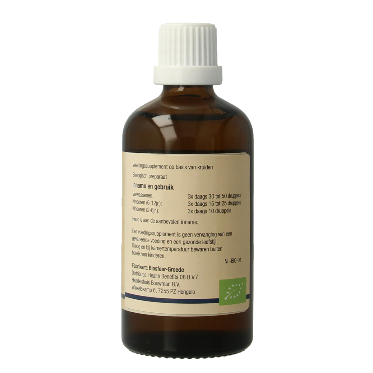 GO Viscum album bio herbal preparation in a 100ml bottle, featuring natural Viscum album plant extract for medicinal use.