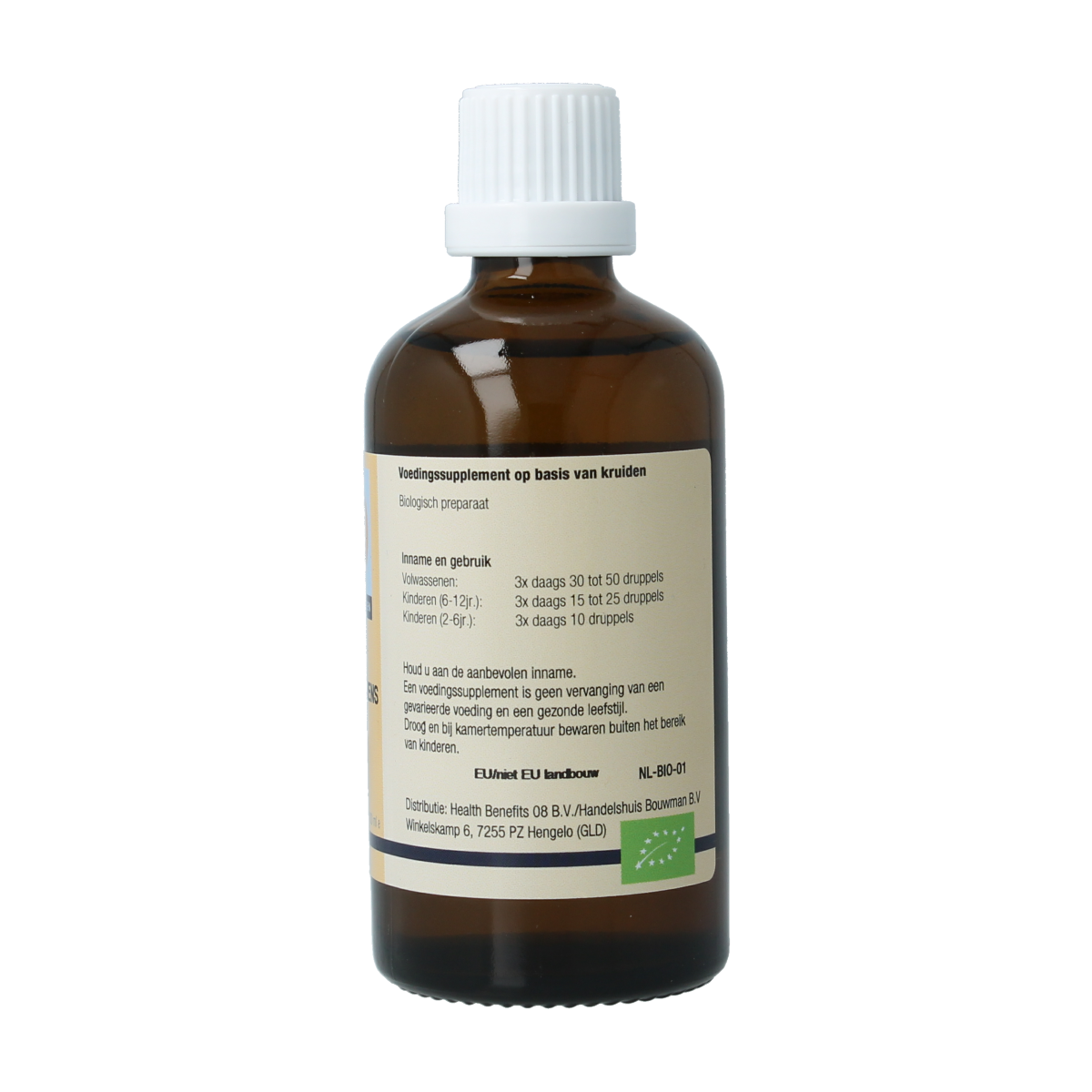 GO Buxus sempervirens bio herbal preparation in a 100ml bottle, featuring green herbal extracts and natural plant ingredients.