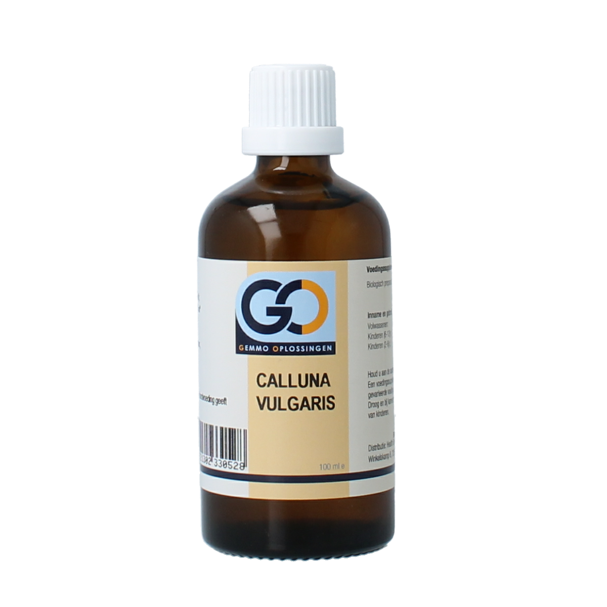 GO Calluna vulgaris bio herbal preparation in a 100ml bottle, showcasing the herbal product from the GO brand.