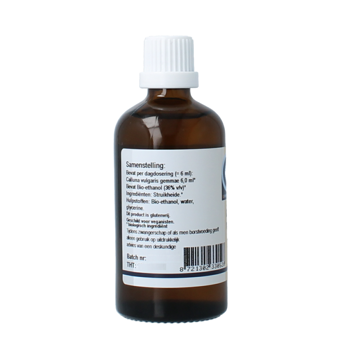 GO Calluna vulgaris herbal preparation in 100ml bottle, showcasing the herbal extract for natural wellness use.