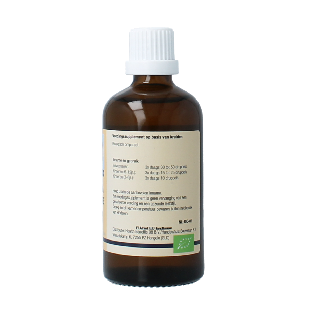 GO Calluna vulgaris bio herbal preparation in 100ml bottle, natural herbal remedy from GO brand.