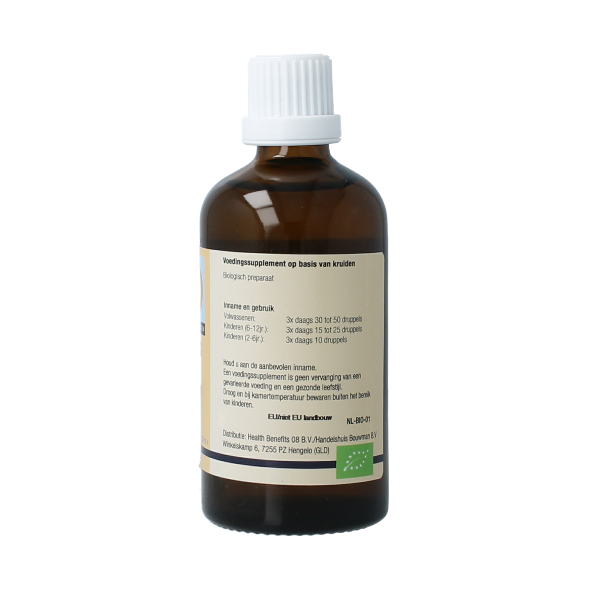 GO Morus nigra bio herbal preparation in a 100ml bottle, featuring dark berries and natural ingredients from the GO brand.