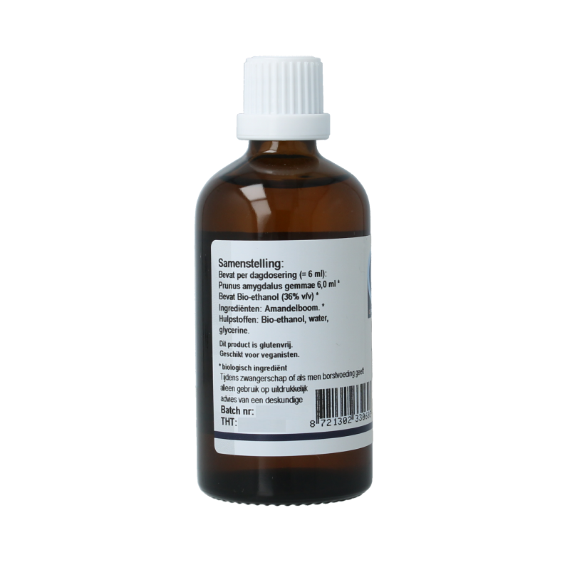 GO Prunus amygdalus bio herbal preparation in a 100ml bottle, featuring almonds and natural ingredients, from GO's herbal product line.