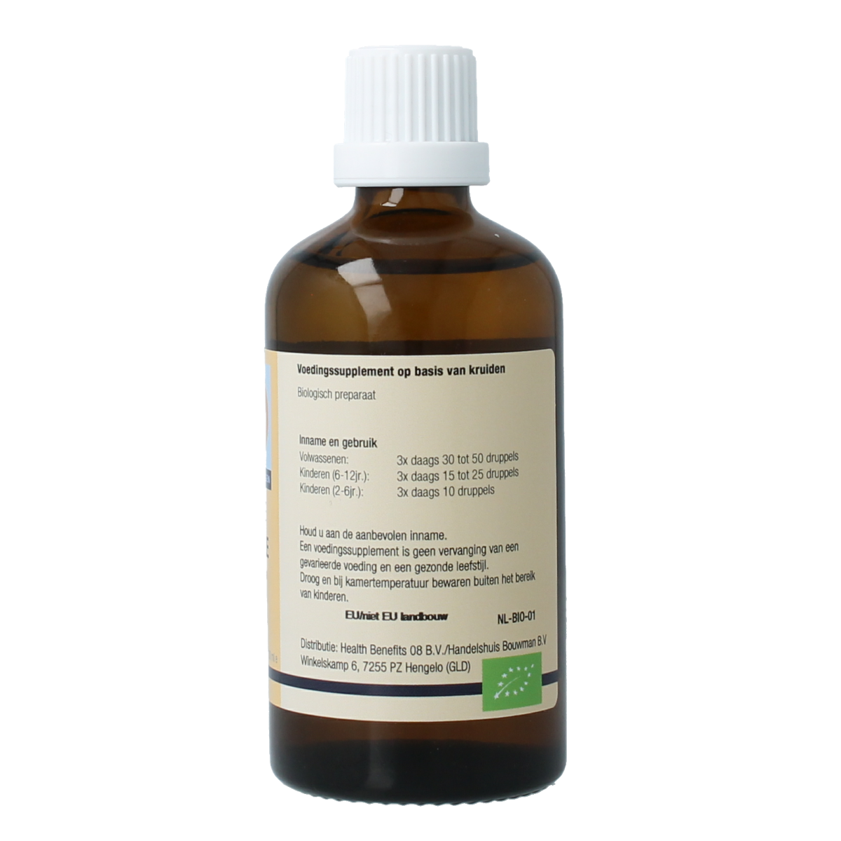 Bio Secale cereale herbal preparation by GO, 100ml bottle showing the herbal extract in a clear container.