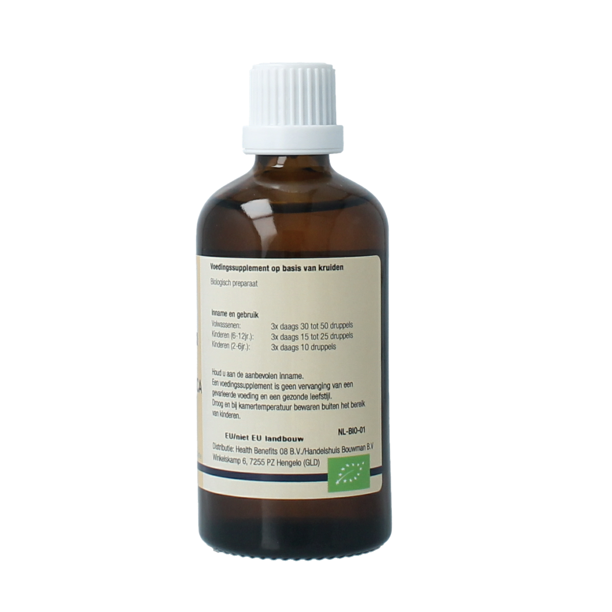 Botanical herbal extract in a 100ml GO Sorbus domestica bio bottle, part of the GO kruidenpreparaten line.