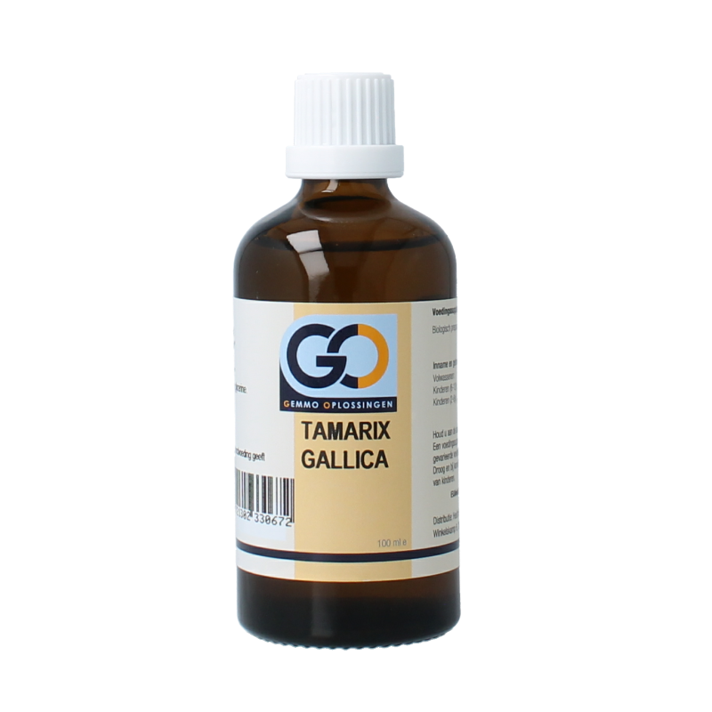 GO Tamarix gallica bio herbal supplement in a 100ml bottle, part of GO's herbal preparations collection.