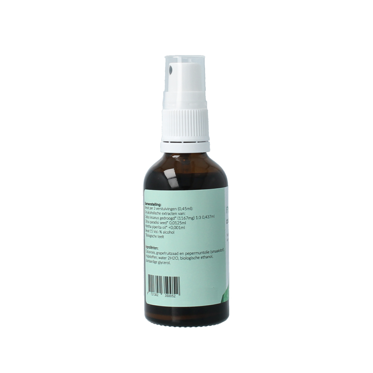 Fytomed Cistus spray 50ml bottle showing the herbal product in a clear spray bottle with label, used for herbal preparations.