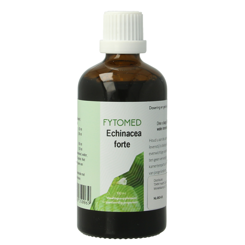Fytomed Echinacea Forte bio herbal extract in a 100ml bottle, part of Fytomed's herbal supplement range.