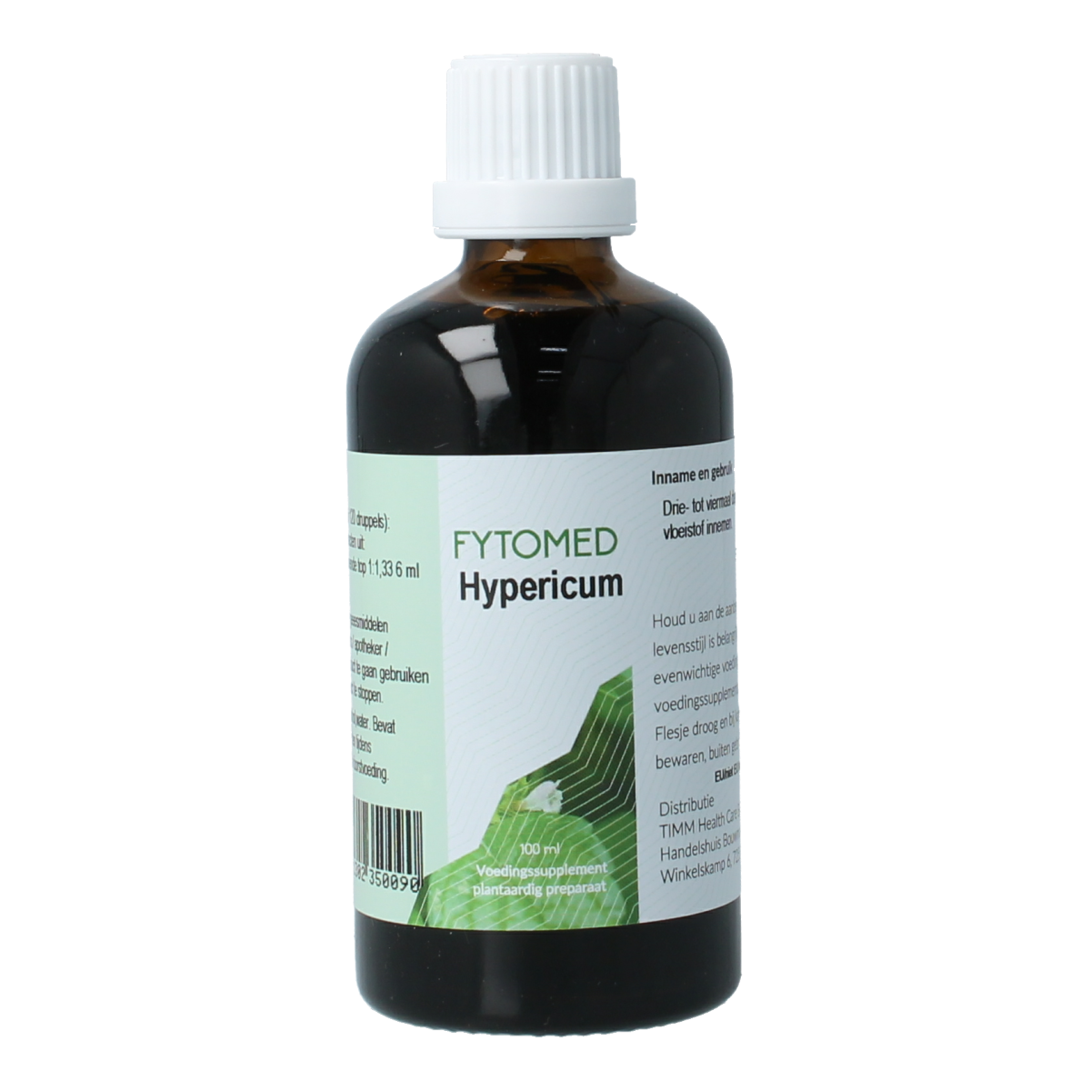 Fytomed Hypericum bio herbal preparation in a 100ml bottle, featuring label with herbal branding and product details.