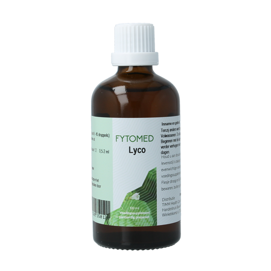 Fytomed Lyco bio herbal supplement bottle, 100ml, in a natural herbal preparation product image.