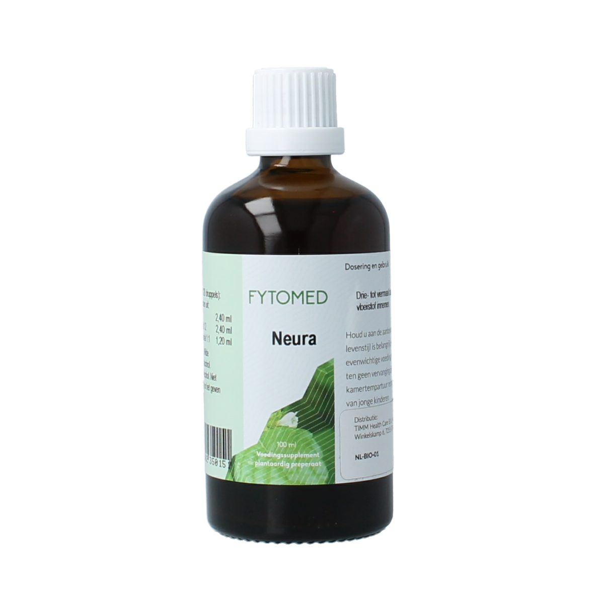 Fytomed Neura bio herbal supplement bottle, 100ml, with herbal ingredients and natural packaging, designed for health support.