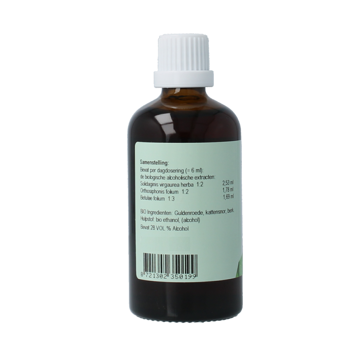 Fytomed Uro bio herbal supplement in a 100ml bottle, featuring natural herbs for urinary health.