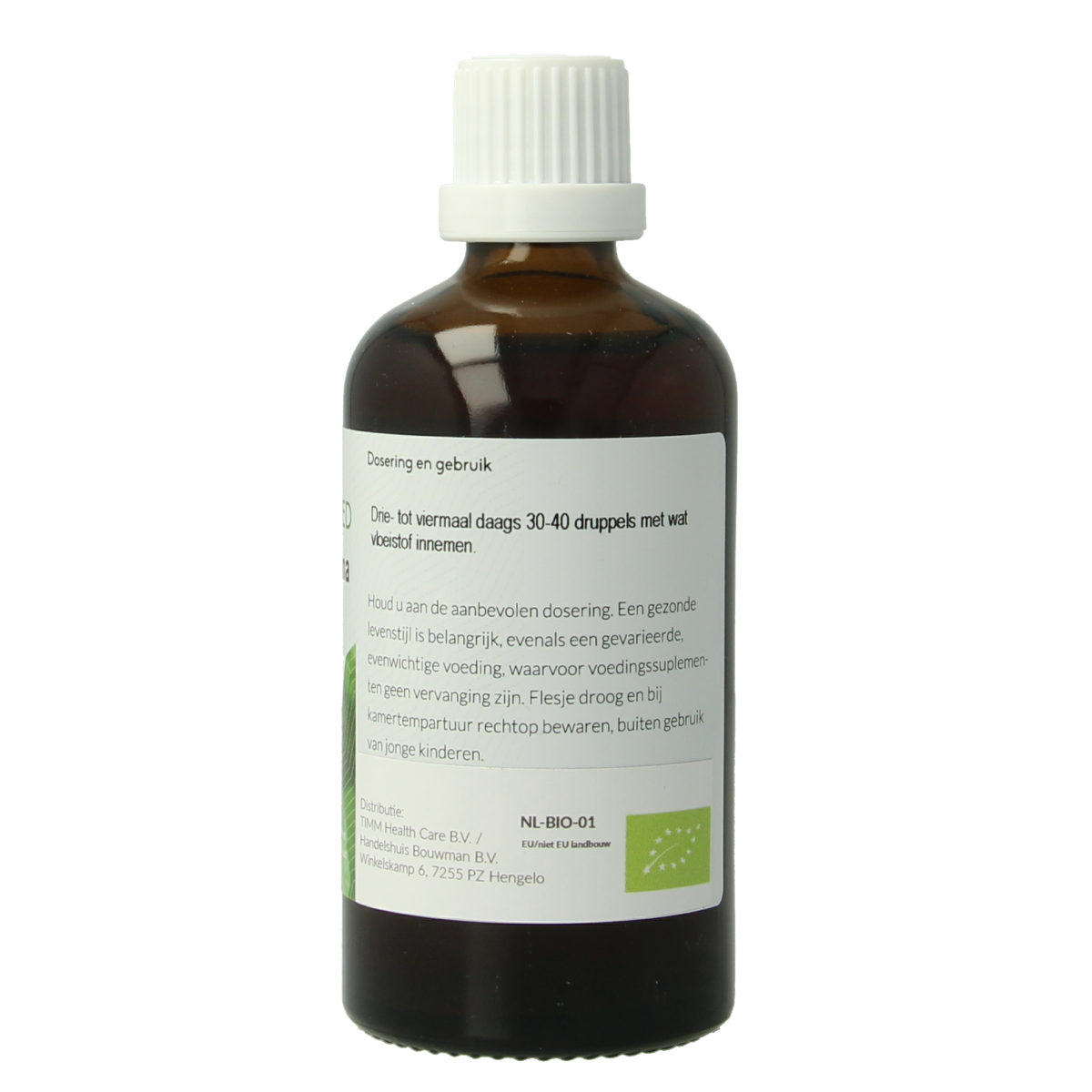 Fytomed Valeriana bio herbal extract bottle, 100ml, in a clear glass container with a white label showing herbal product details.