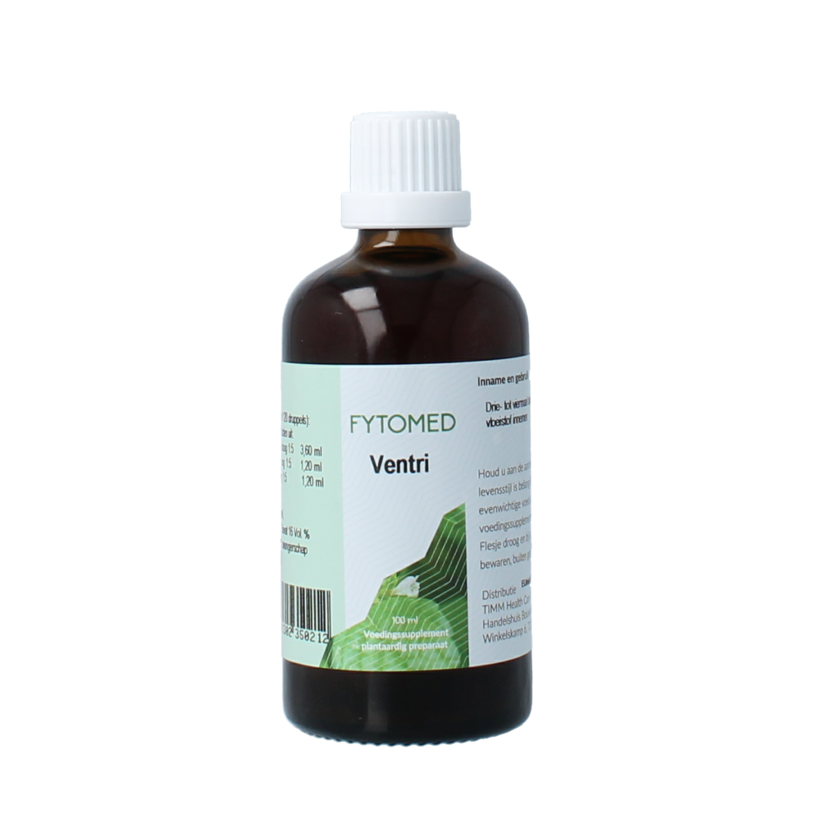Fytomed Ventri bio herbal supplement in a 100ml bottle, featuring natural plant ingredients for respiratory support.