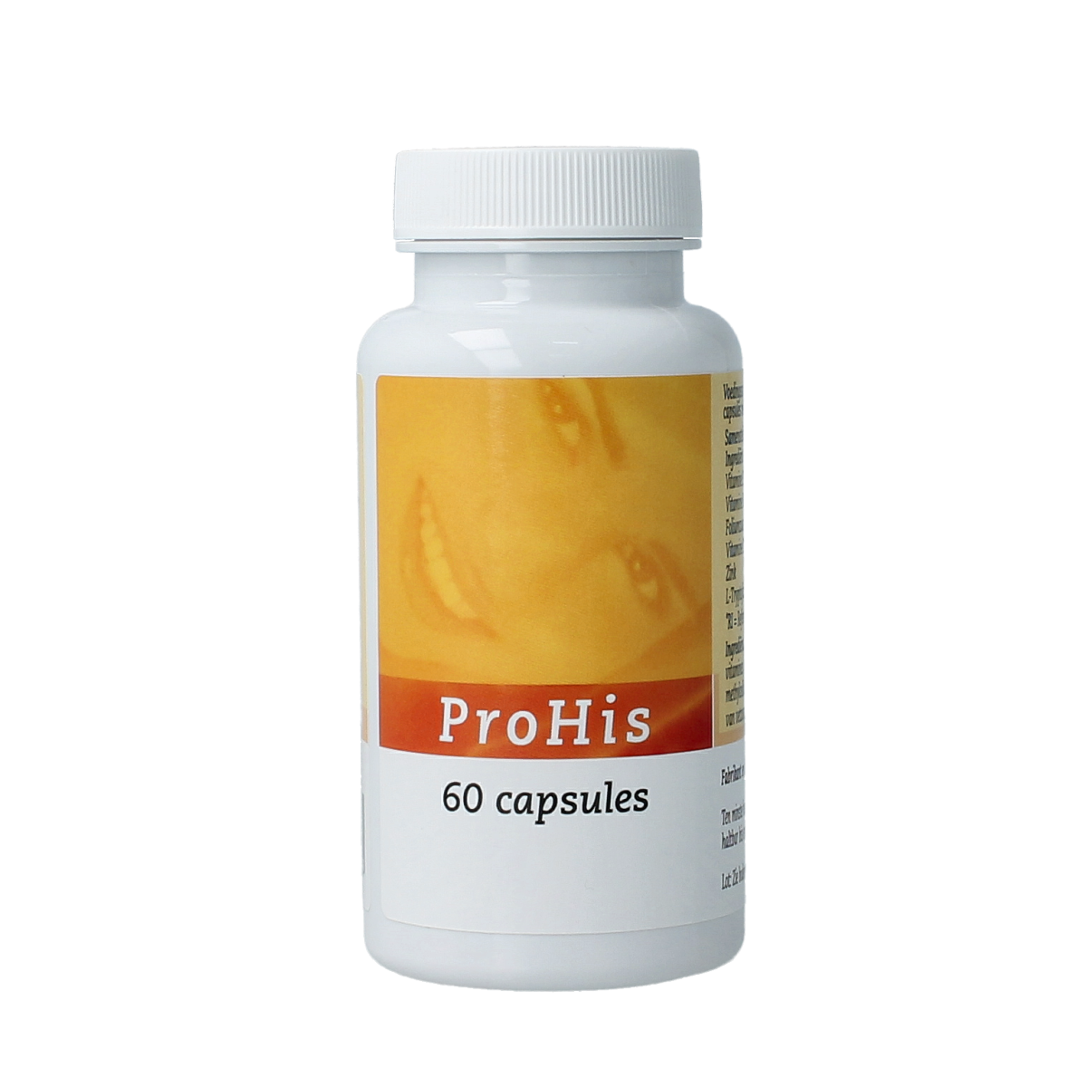Depyrrol Prohis vegetarian vitamin capsules in a bottle, dietary supplement for overall health and wellness.