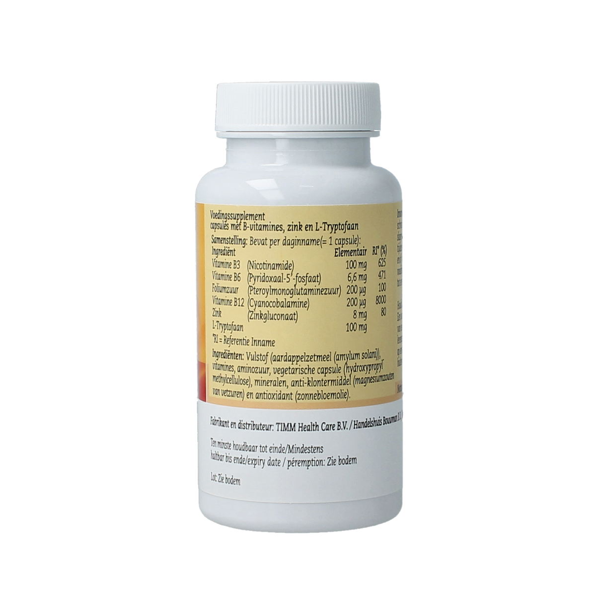 Depyrrol Prohis vegetarian multivitamine capsules, dietary supplement with colorful capsules on a white background.