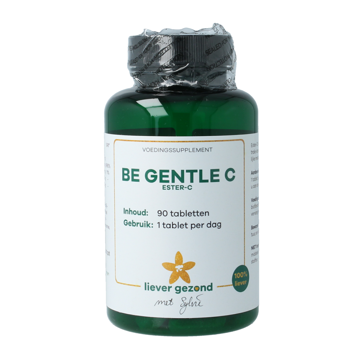 Liever Gezond Cal C 1000 vegetarian capsules, multi-vitamin supplement for bone health and immune support.