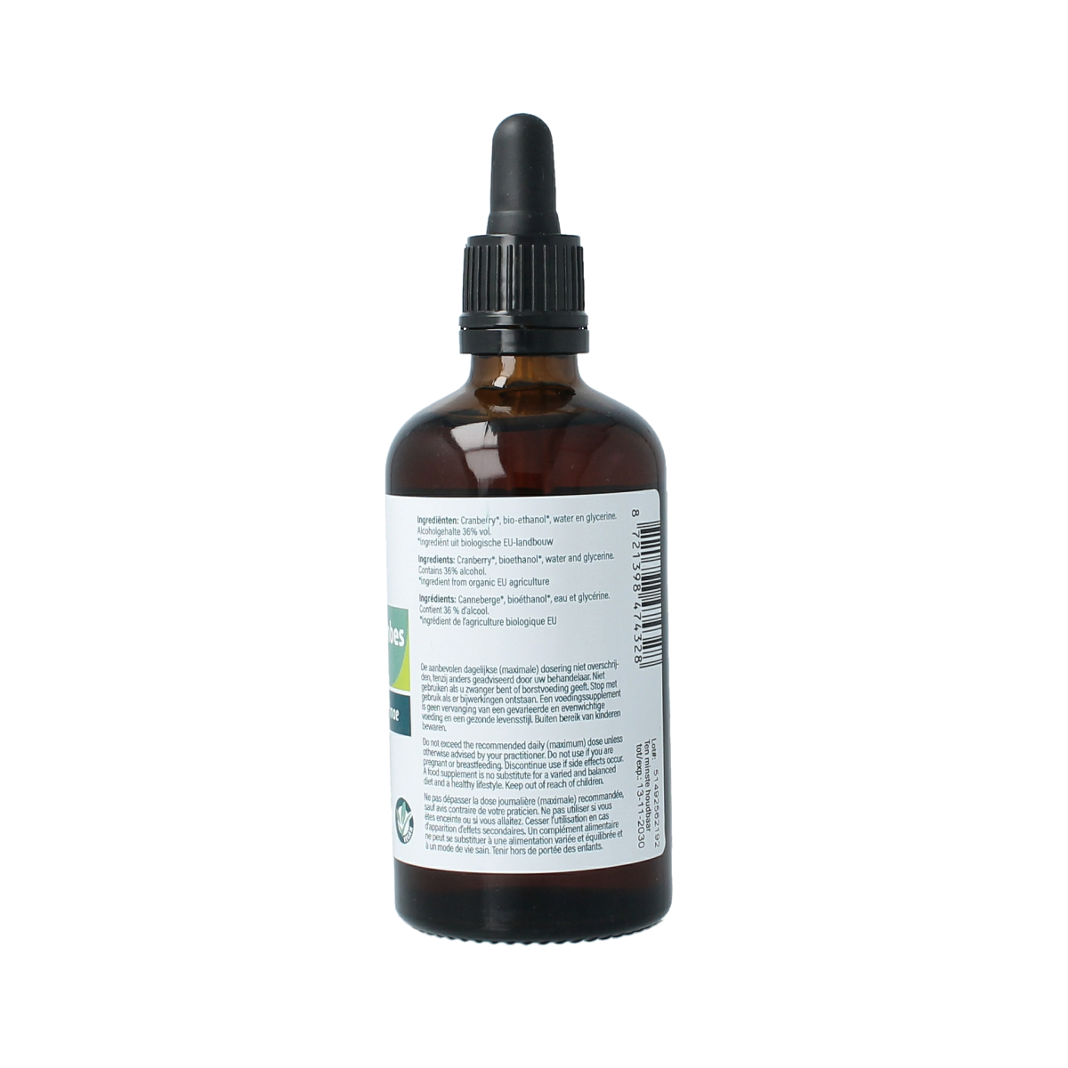 Aromedica Rode Bosbes Gemmo Tinc in 100ml bottle, herbal preparation with Vaccinium vitis-idaea bio, natural remedy for health.
