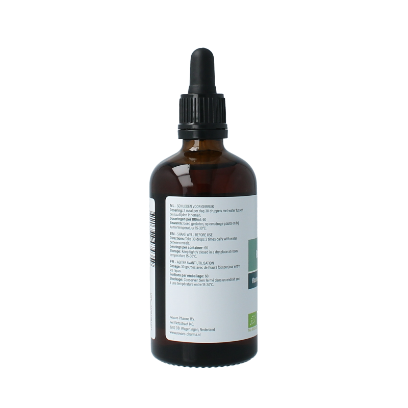 Aromedica Rozemarijn gemmo tinc, organic rosemary herbal extract in a 100ml bottle, showing the product label and packaging.